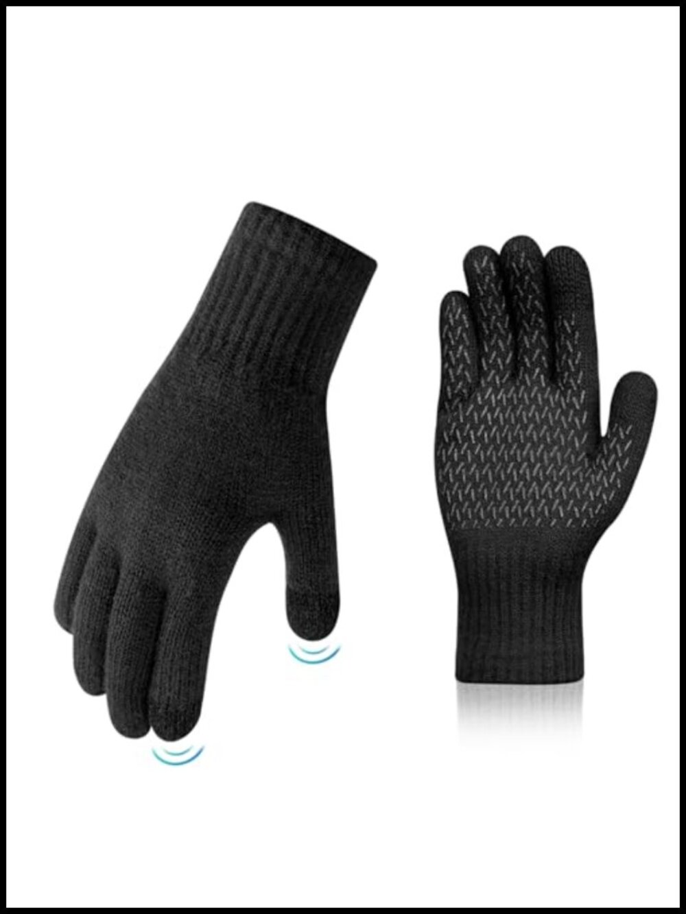 Kids Alpaca Wool Winter Gloves Touchscreen Anti-Slip Knit Mittens
